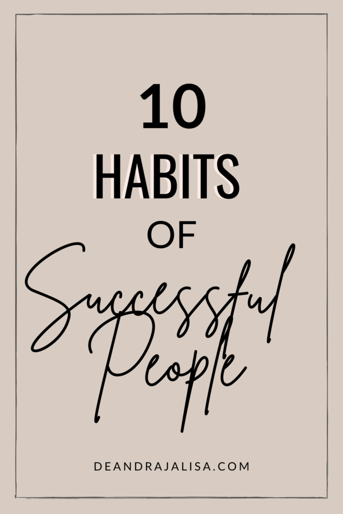 habits of successful people 