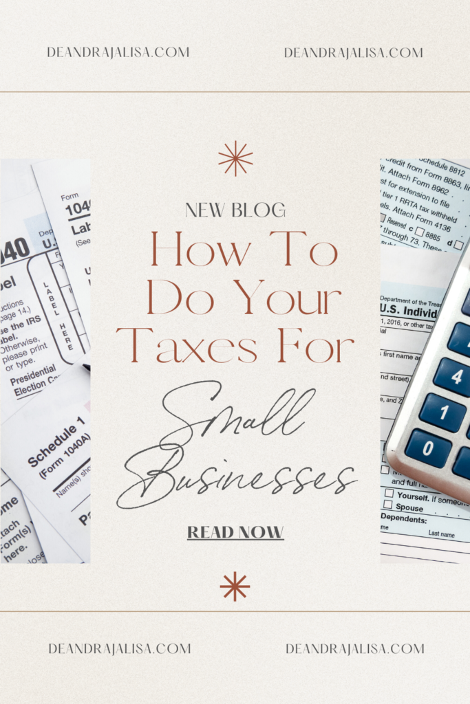 How to do your taxes for Small businesses
